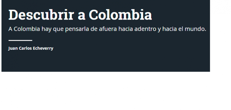Descubrir a Colombia