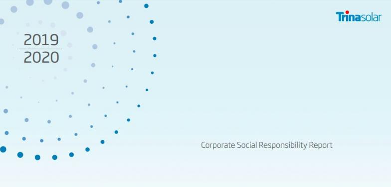 Liderazgo, innovación y sostenibilidad: Trina Solar publica su informe de RSC 2019-2020