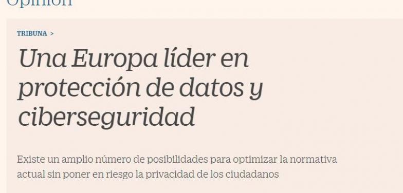 Una Europa líder en protección de datos y ciberseguridad