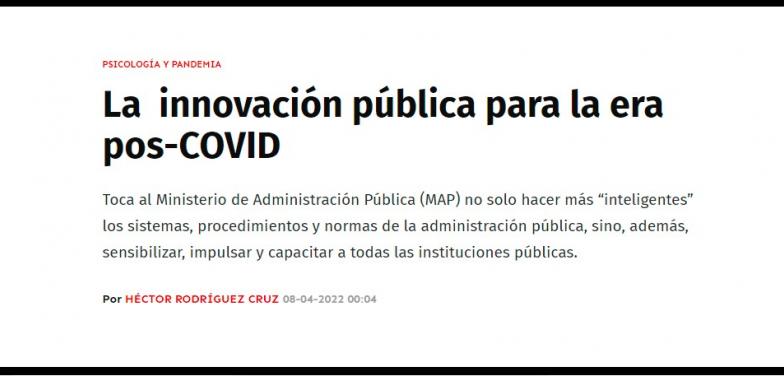 La innovación pública para la era pos-COVID