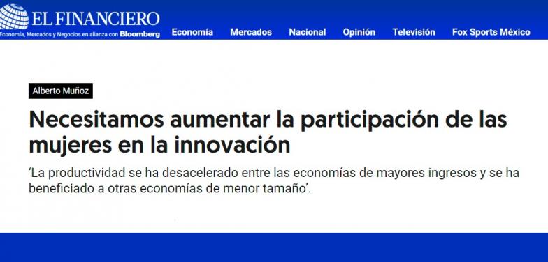 Necesitamos aumentar la participación de las mujeres en la innovación