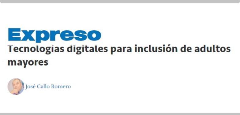 Tecnologías digitales para inclusión de adultos mayores