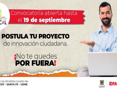 ¿Tienes un proyecto sobre innovación ciudadana para hacerlo realidad?