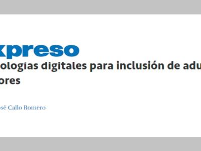 Tecnologías digitales para inclusión de adultos mayores