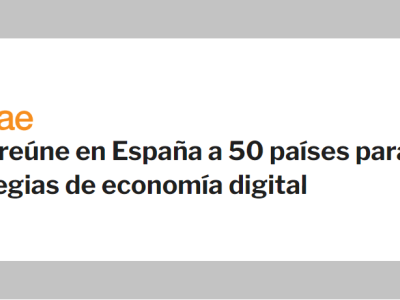 OCDE reúne en España a 50 países para aunar estrategias de economía digital