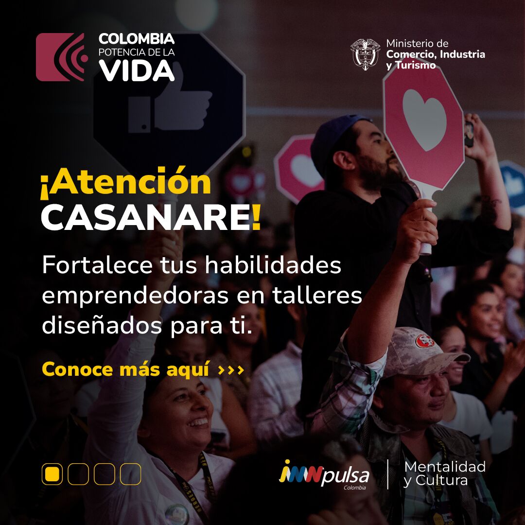 Emprendedores de Casanare podrán fortalecer sus habilidades y conocimientos en talleres de iNNpulsa