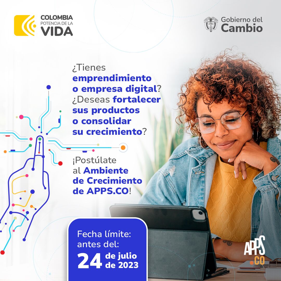 Regresa el programa APPS.CO para beneficiar a 17.000 emprendimientos y empresas digitales en Colombia