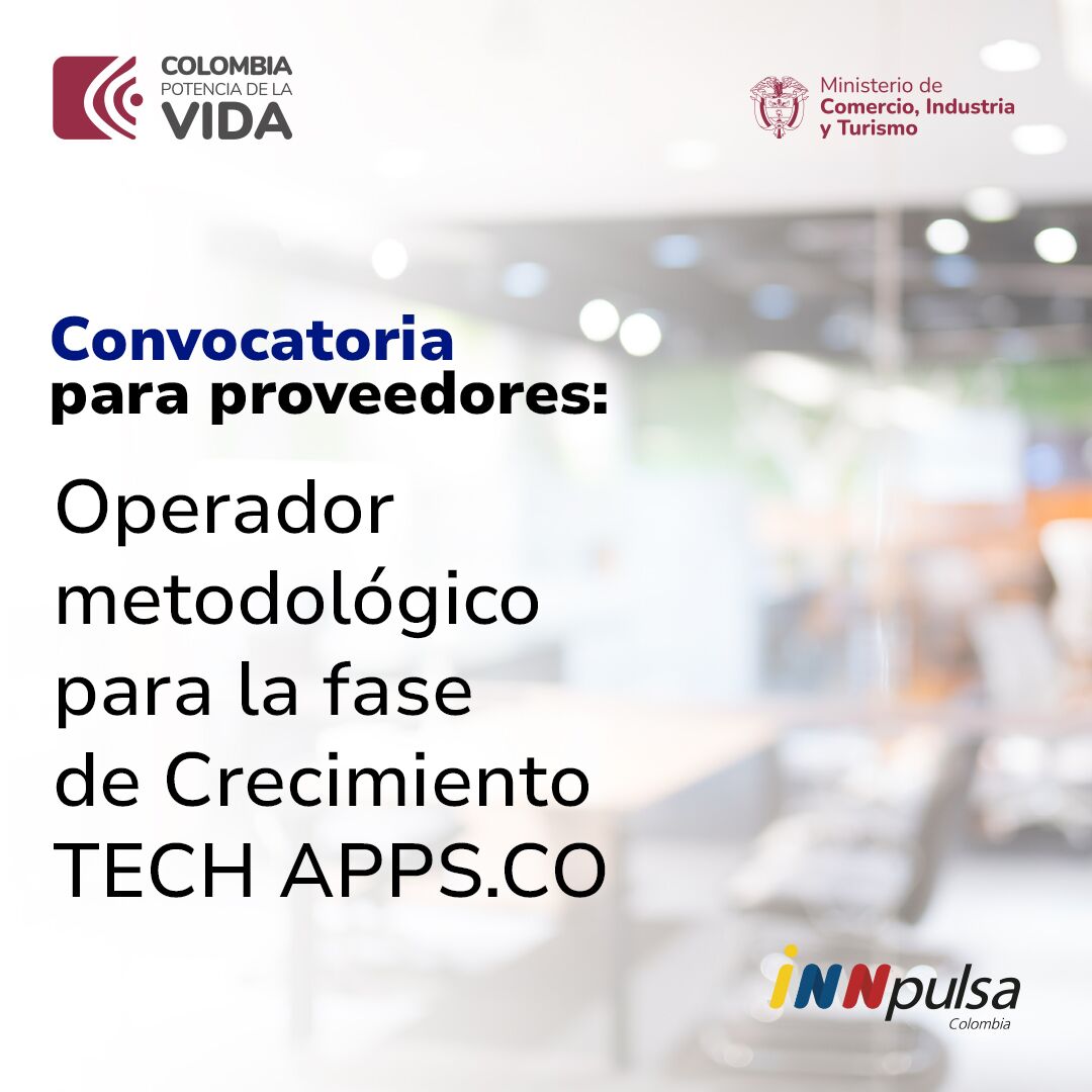 Seleccionar Operador de la fase de Crecimiento Tech del programa APPS.CO 2023