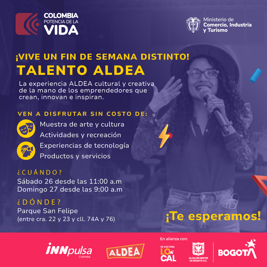 En el festival TALENTO ALDEA los bogotanos vivirán este fin de semana un espacio distinto junto a emprendedores culturales y creativos