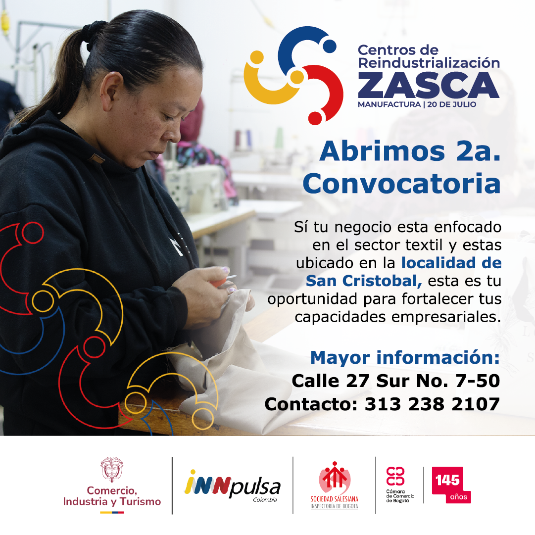 ZASCA Manufactura | 20 de julio, Bogotá (2a Cohorte)